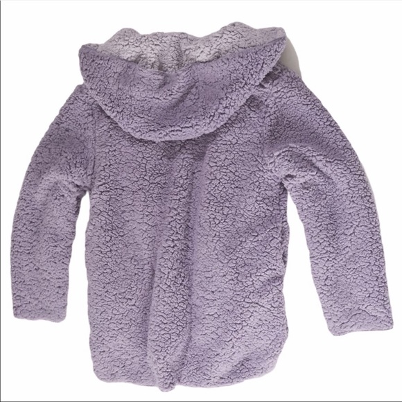 UO Reversible Fleece Hooded Purple Jacket - Picture 5 of 16